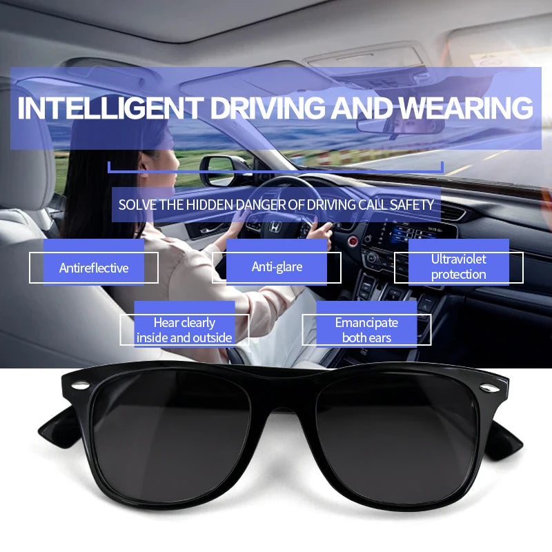 AI Smart Bluetooth Sunglasses or Indoor Clear