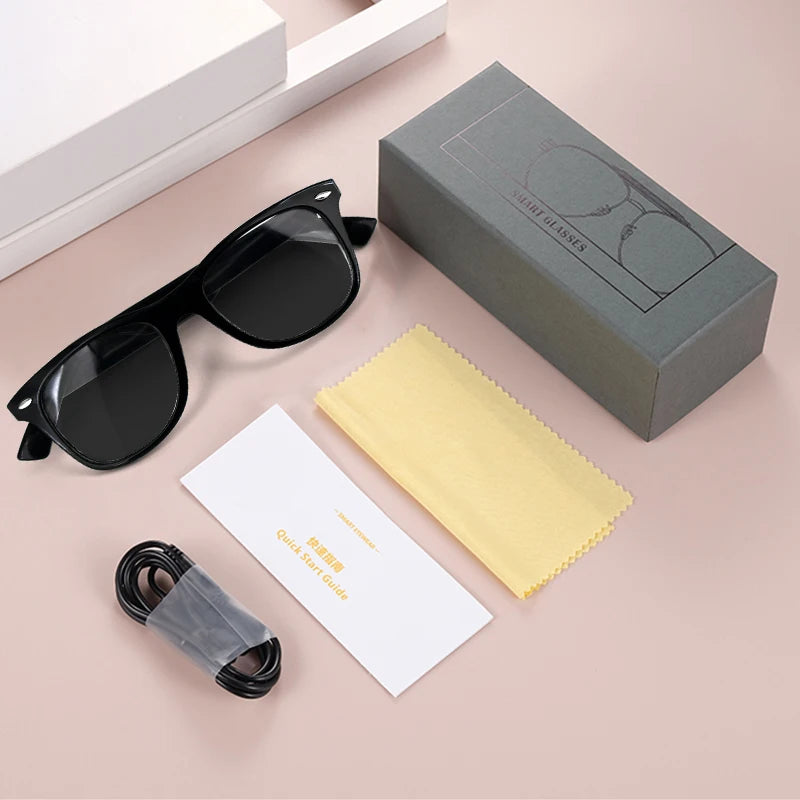 AI Smart Bluetooth Sunglasses or Indoor Clear